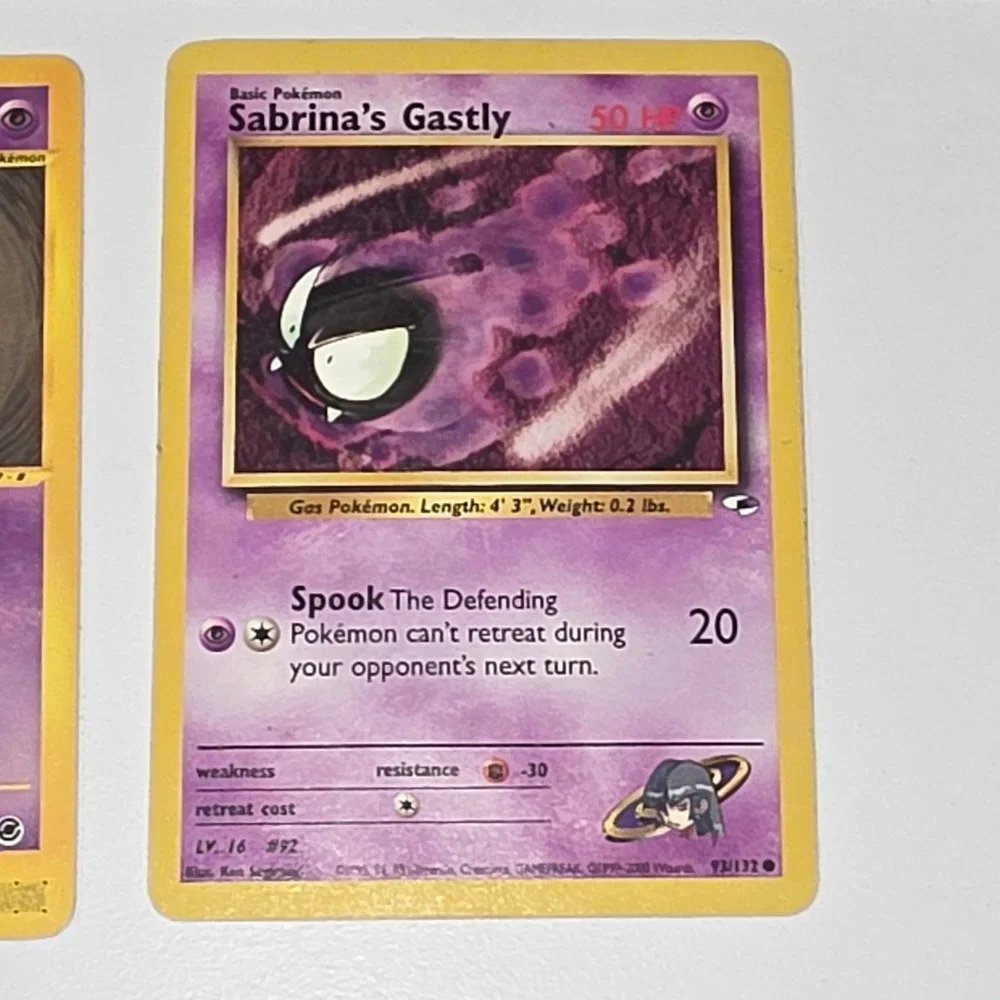 Pokemon Gastly Sabrina's Haunter Card Lot Expedition Neo Destiny Gym Heroes TCG